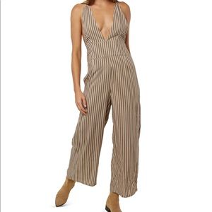oneill pinstripe jumpsuit